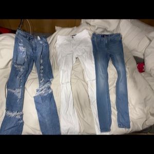 American Eagle and Hollister jeans
